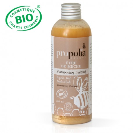 Shampoing traitant Bio Shampooing Traitant - Propolia • Flacon de 200 ml, • Propolis, Miel, Argile et Cade • 100 % des ingrédie Shampoing traitant Bio Shampooing Traitant - Propolia • Flacon de 200 ml, • Propolis, Miel, Argile et Cade • 100 % des ingrédie