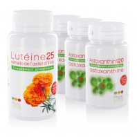 Pack Vision 3 : Lutéine25 + 3 Astaxanthin120