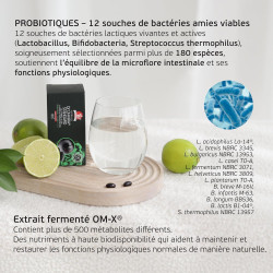 OM-X Pré, Pro et Postbiotiques pour votre microbiote