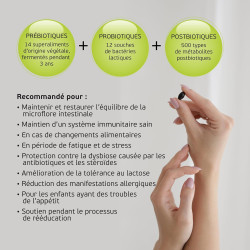 OM-X Pré, Pro et Postbiotiques pour votre microbiote