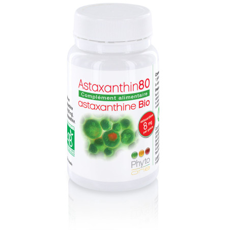 Astaxanthin80 Bio (naturelle - 8 mg/gélule)